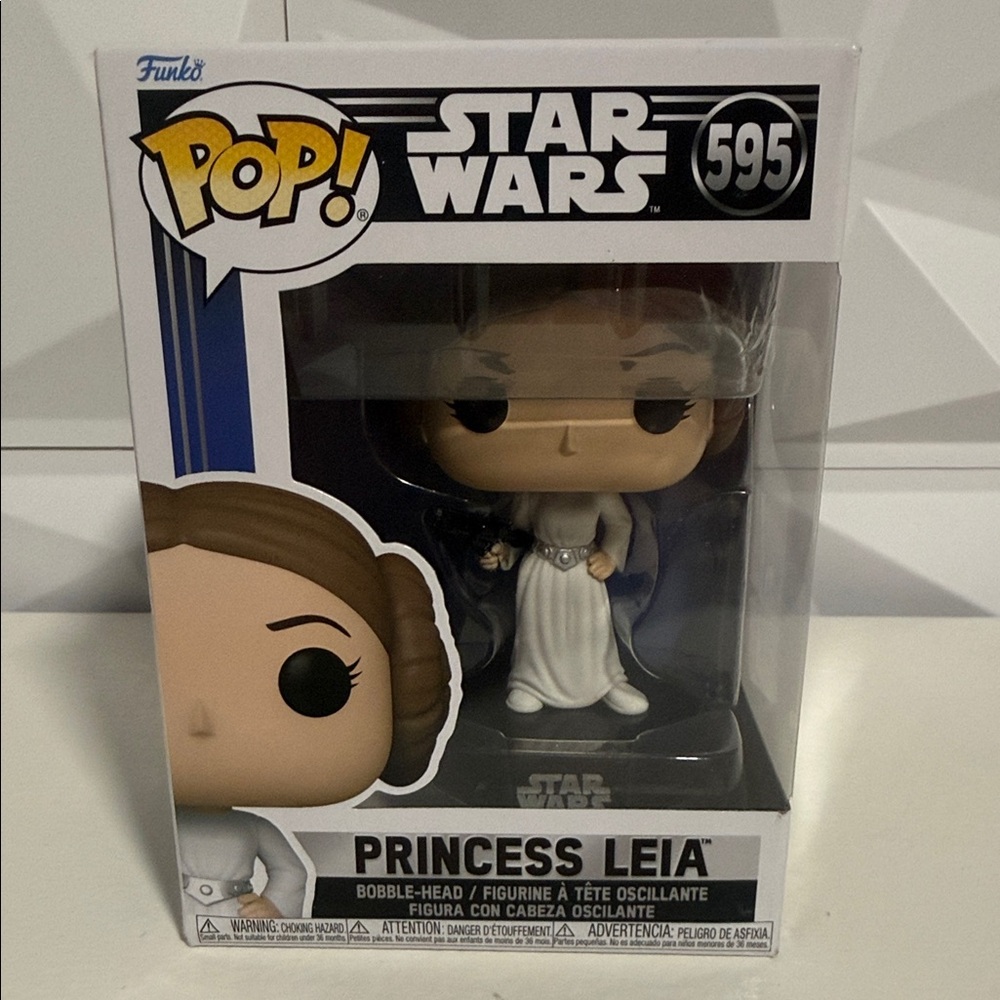 Funko Pop Star Wars Princess Leia in White and Brown